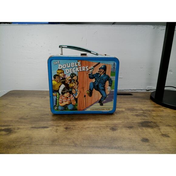 Vintage 1971 “The Double Deckers” Metal Lunchbox – Rare British TV Show - Picture 1 of 8